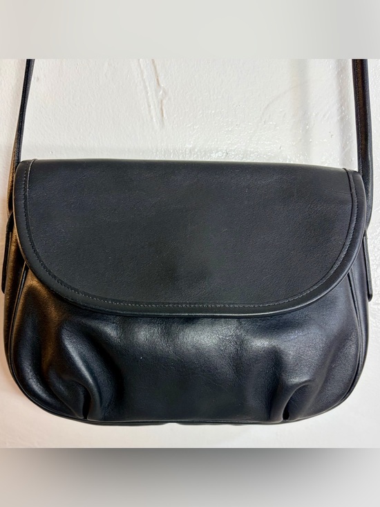 Coach Other - Vintage Coach Café Bag 4111 Black Leather Crossbody Made in USA